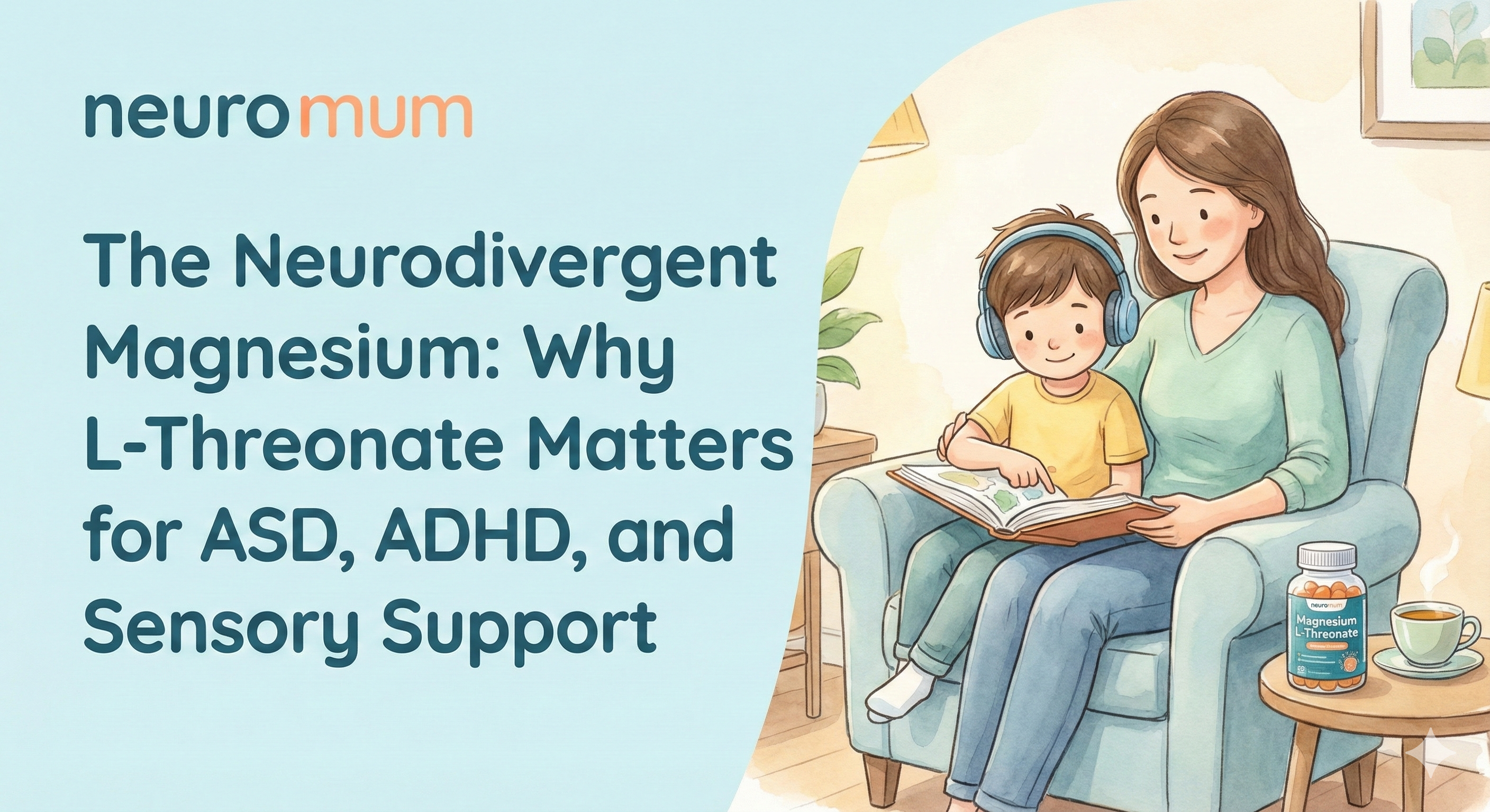 The Neurodivergent Magnesium: Why L-Threonate Matters for ASD, ADHD, and Sensory Support
